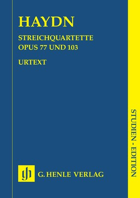 String Quartets Vol. 11 Op. 77 Op. 103 - Study Score - Joseph Haydn - G. Henle Verlag Study Score Score