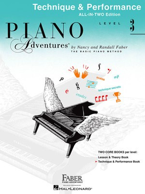 Piano Adventures All-In-Two Level 3 - Piano Technique & Performance Book by Faber/Faber Hal Leonard 148146