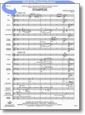 Stampede - Brian Balmages - FJH Music Company Score/Parts