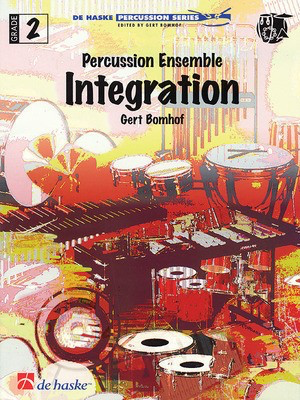 Integration for Percussion Ensemble - 4 Players: Snare, Bongo, Drumset, Tambourines - Gert Bomhof - Bongos|Snare Drum|Tambourine De Haske Publications Percussion Quartet