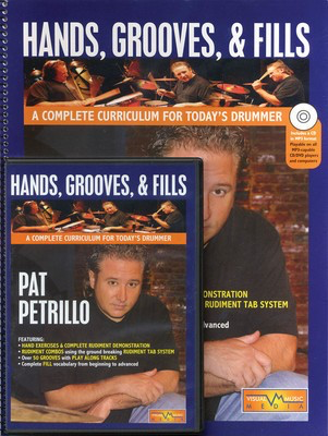 Hands, Grooves, & Fills - Book & DVD Pack - Drums Pat Petrillo Hudson Music /DVD