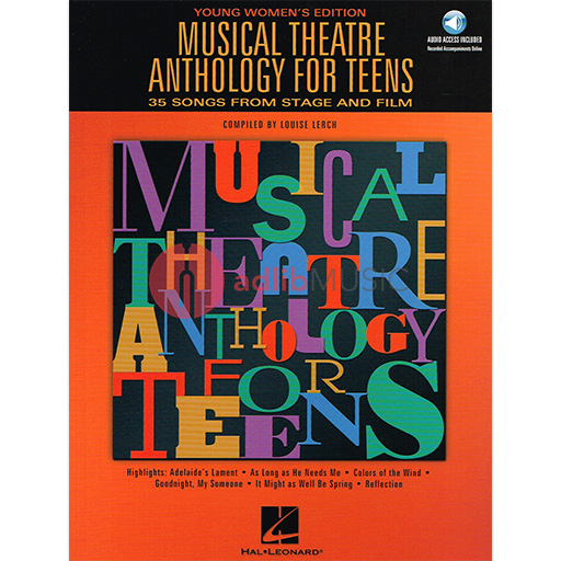 Musical Theatre Anthology for Teens: Young Women's Edition - Vocal/CD by Lerch Hal Leonard 740189