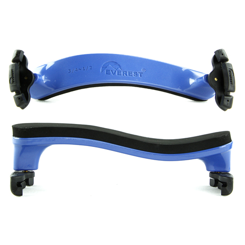 Everest Spring Collection Violin Shoulder Rest Blue 3/4-1/2