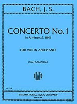 Bach - Concerto #1 in Amin S.1041 - Violin/Piano Accompaniment edited by Galamian IMC IMC1598