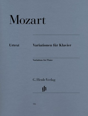 Piano Variations Complete Urtext - Piano Solo by Mozart Henle HN116