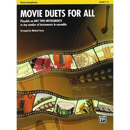 Movie Duets for All - Tenor Saxophone Duet arranged by Story Alfred 33517