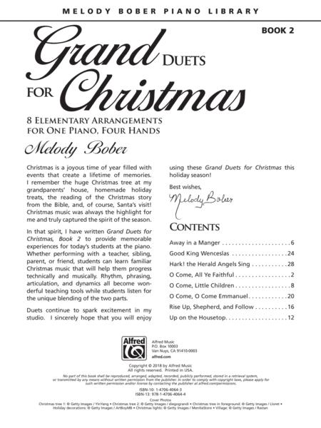 Grand Duets for Christmas Book 2 - Piano Duet Alfred 47298