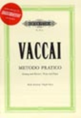 Practical Method - Nicola Vaccai - Classical Vocal High Voice Edition Peters /CD