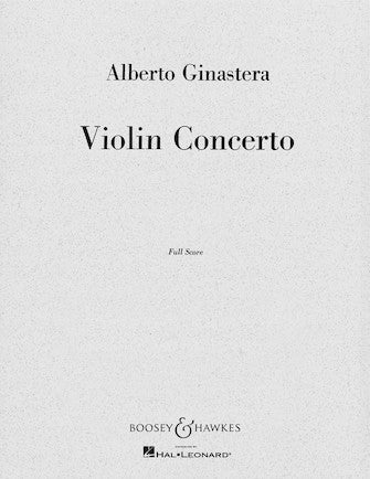 Ginastera - Violin Concerto Op30 - Full Score Boosey & Hawkes 48001205