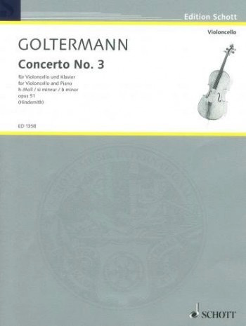 Concerto No. 3 in B minor Op. 51 - Cello and Piano - George Goltermann - Schott