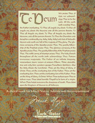 Te Deum - Listening CD - Mark Hayes - Shawnee Press Listening CD CD