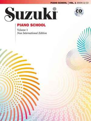 Suzuki Piano School Book/Volume 1 - Piano/CD (Recorded by Seizo Azuma) New International Edition Summy Birchard 30030