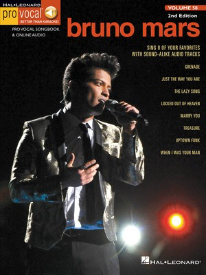 Bruno Mars - Pro Vocal Men's Edition Volume 58 - Vocal Hal Leonard Sftcvr/Online Audio