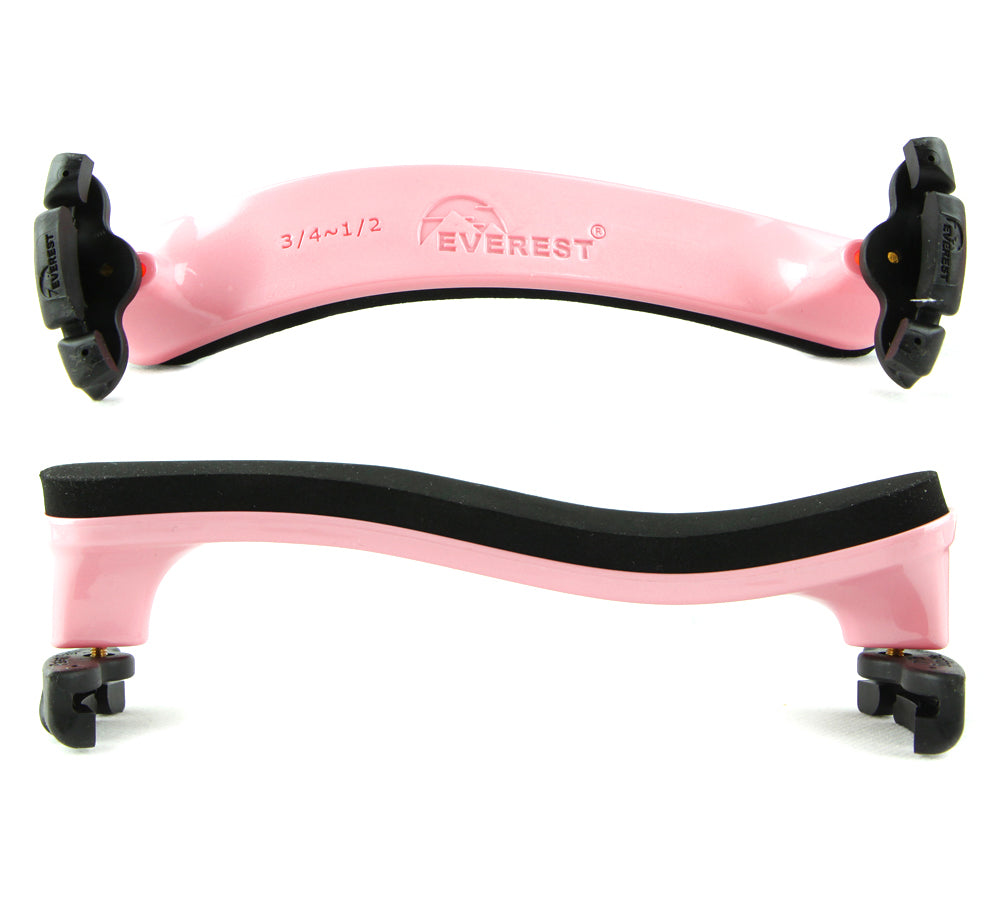 Everest Spring Collection Violin Shoulder Rest Light Pink 3/4-1/2