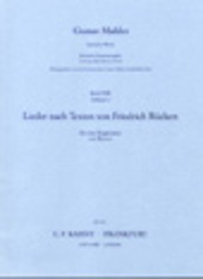 Rueckert Lieder - Gustav Mahler - Classical Vocal Edition Peters Vocal Score