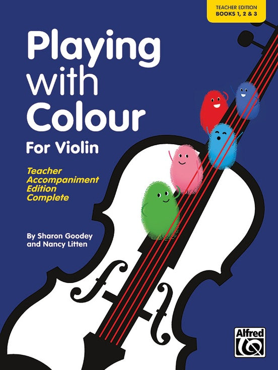 Playing with Colour Volumes 1-3 - Violin Teachers Book by Goodey/Litten Alfred 20154UK