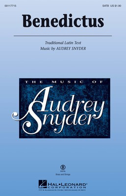 Benedictus - Audrey Snyder - SATB Hal Leonard Choral Score Octavo