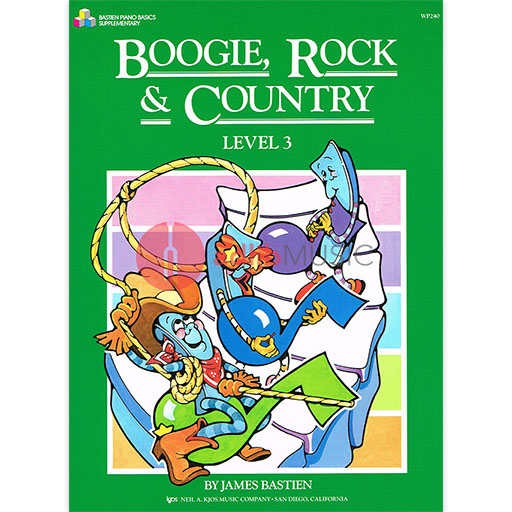 Boogie Rock and Country Level 3 - James Bastien - Piano Neil A. Kjos Music Company