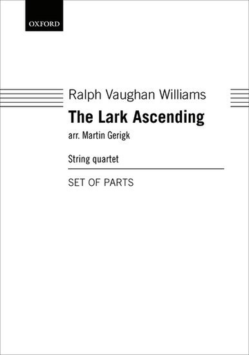 Vaughan Williams - The Lark Ascending - String Quartet Parts Only Oxford 9780193519626