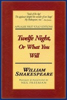 Twelfe Night, Or What You Will - Applause First Folio Editions - William Shakespeare Applause Books