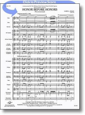 Honor Before Honors - James L. Hosay - FJH Music Company Score/Parts