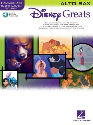 Disney Greats - for Alto Sax Instrumental Play-Along Pack - Various - Alto Saxophone Hal Leonard