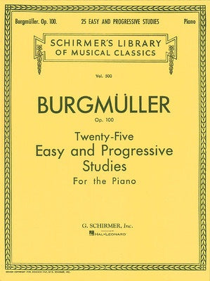 Burgmuller - 25 Progressive Studies Op100 - Piano Solo Schirmer 50255330