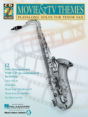 Movie & TV Themes - Play-Along Solos for Tenor Sax - Various - Tenor Saxophone Hal Leonard Saxophone Solo /CD