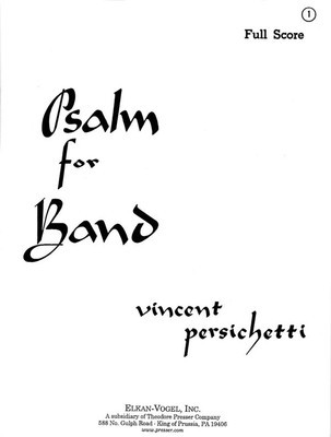 Psalm for Band - Full Score - Large - Vincent Persichetti - Elkan Vogel Full Score