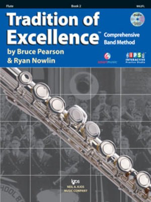 Tradition of Excellence Book 2 - Flute - Flute Bruce Pearson|Ryan Nowlin Neil A. Kjos Music Company /DVD