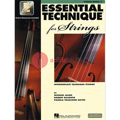 Essential Technique (Essential Elements Series) Book 3 - Violin/Audio Access Hal Leonard 868074