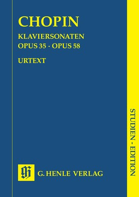 Piano Sonatas Op 35 B Flat Op 58 B Min Urtext - Study Score - Frederic Chopin - Piano G. Henle Verlag Study Score Score