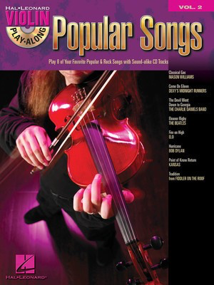 Popular Songs - Violin Play-Along Volume 2 - Various - Violin Hal Leonard /CD