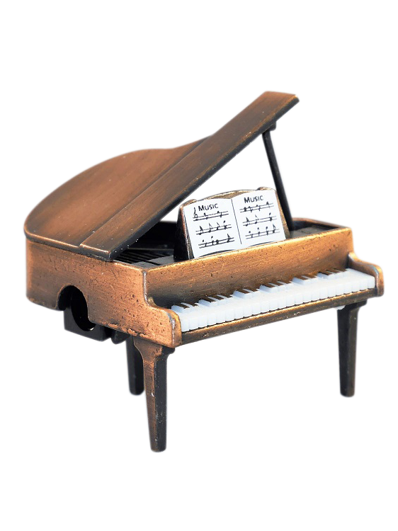 Grand Piano Pencil Sharpener Die-Cast Antiqued Finish