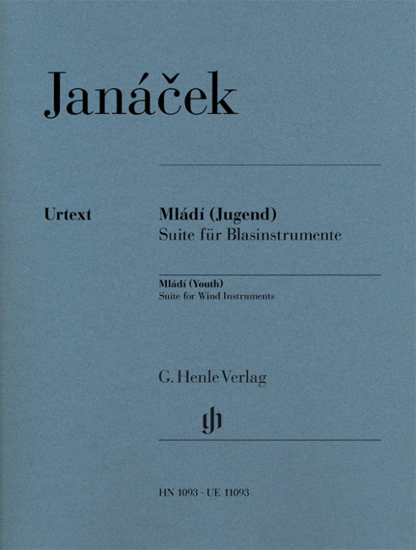 Janacek - Suite For Wind Instruments Mladi (Youth) - Bass Clarinet/Bassoon/Clarinet/French Horn/Flute/Oboe/Piccolo Parts Henle HN1093