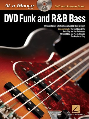 Funk and R&B Bass - At a Glance - DVD/Book Pack - Bass Guitar Hal Leonard Bass TAB /DVD