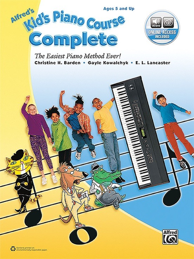 Alfred's Kids Piano Course Complete - Piano/Audio Access Online Alfred 45196