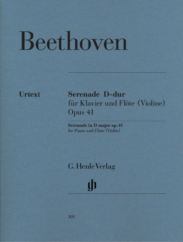 Beethoven - Serenade in Dmaj Op41 - Flute/Piano Accompaniment Henle HN301