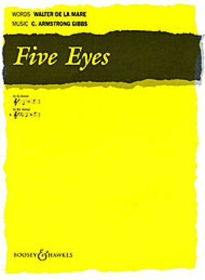 Five Eyes in B Flat minor - Cecil Armstrong Gibbs - Classical Vocal Medium Voice Boosey & Hawkes