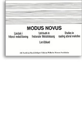 Modus Novus Studies In Sight Singing -