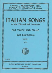 Italian Songs of the 17th and 18th Centuries Volume 2 - Album of 30 Songs for Low Voice - Various - Classical Vocal Low Voice IMC