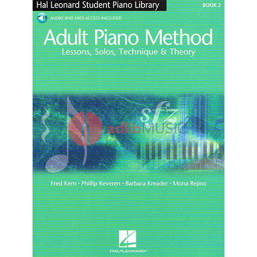 Adult Piano Method Book 2 - Piano/Audio Access Online Hal Leonard 298085