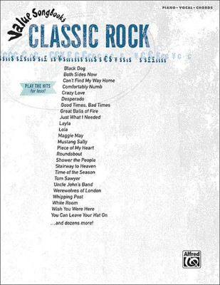 Classic Rock - Value Songbooks Series - Alfred Music Piano, Vocal & Guitar