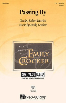 Passing By - Emily Crocker - Robert Herrick Hal Leonard VoiceTrax CD CD