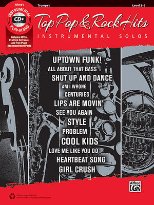 Top Pop & Rock Hits Instrumental Solos - Trumpet - Trumpet Alfred Music /CD