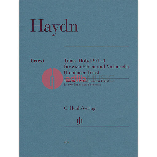 Haydn - Londoner Trios - 2 Flutes/Cello Henle HN454