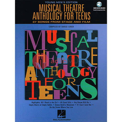 Musical Theatre Anthology for Teens: Young Men's Edition - Vocal/Audio Access Online by Lerch Hal Leonard 740190