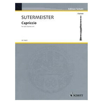 Sutermeister - Capriccio - Clarinet Solo Schott ED10401