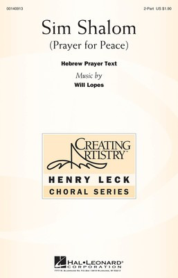 Sim Shalom - (A Prayer for Peace) - Will Lopes - 2-Part Treble Hal Leonard Octavo