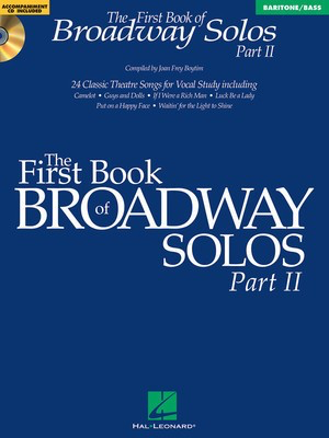 The First Book of Broadway Solos - Part II - Baritone/Bass Edition - Various - Vocal Hal Leonard /CD